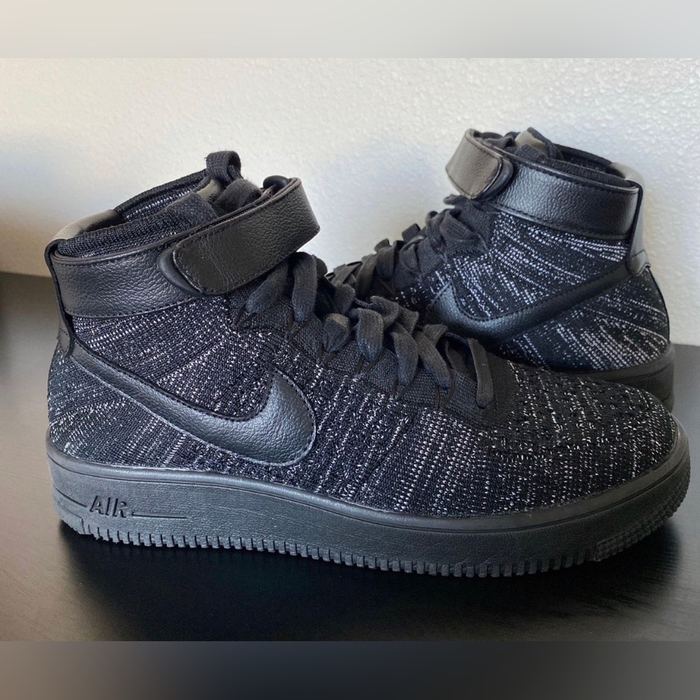 Nike Air Force 1 Flyknit HK Black Sneakers